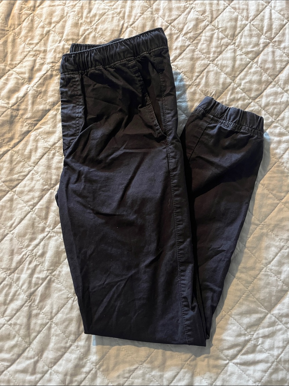 Boys Gap Kids Navy Blue Cotton Canvas Joggers Size XXL (14-16)